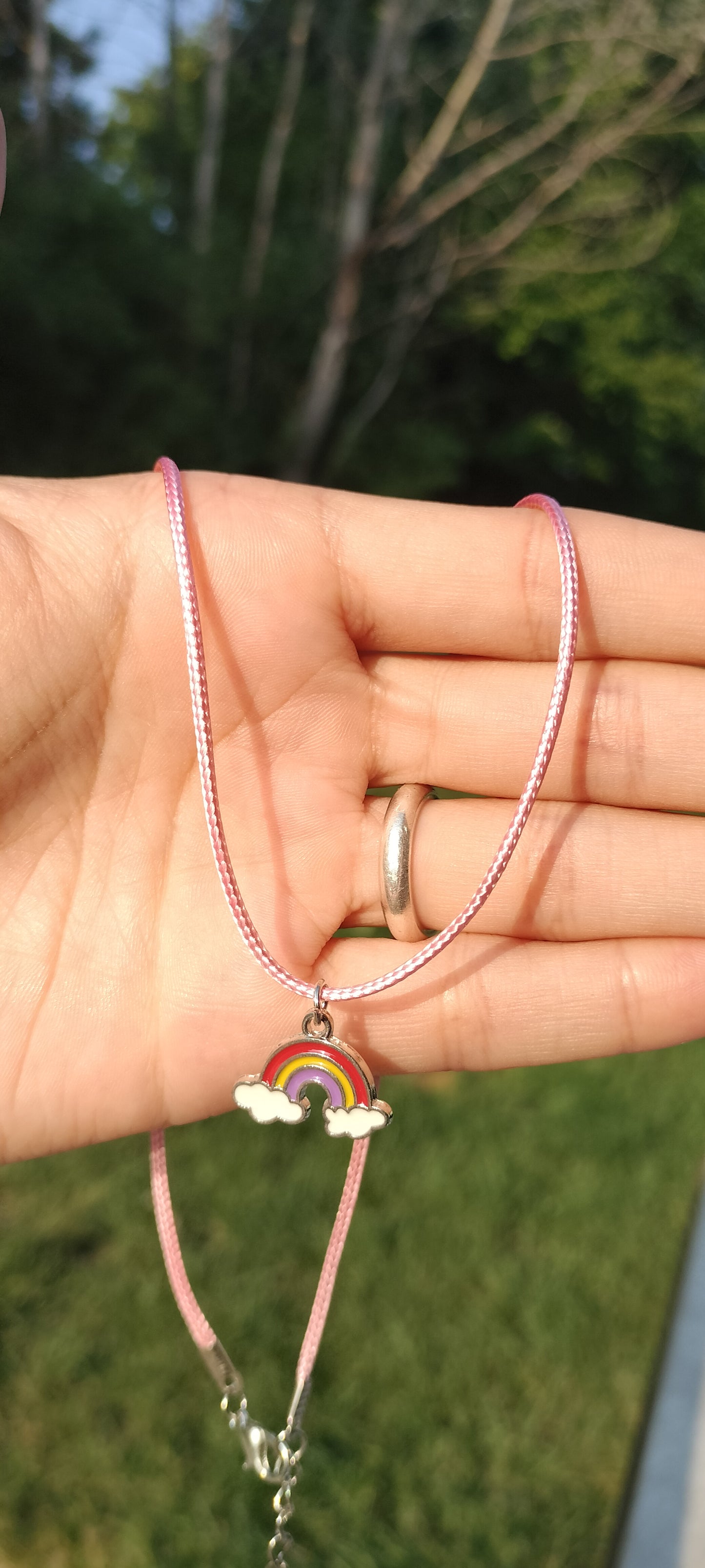 Rainbow necklaces