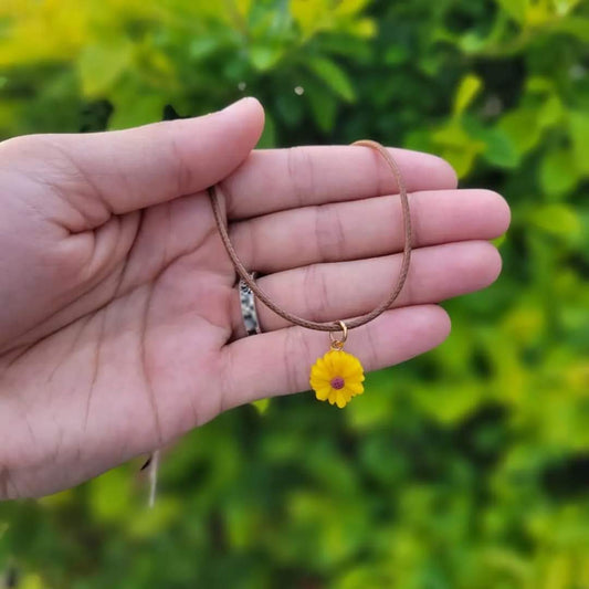Calendula Flower Necklaces