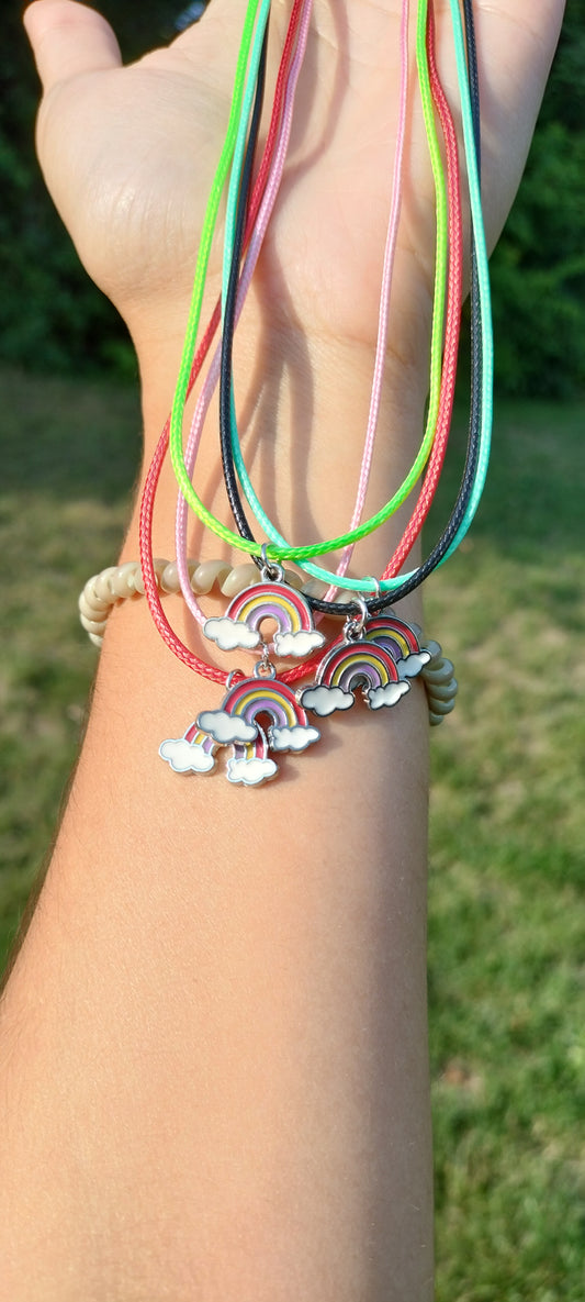 Rainbow necklaces