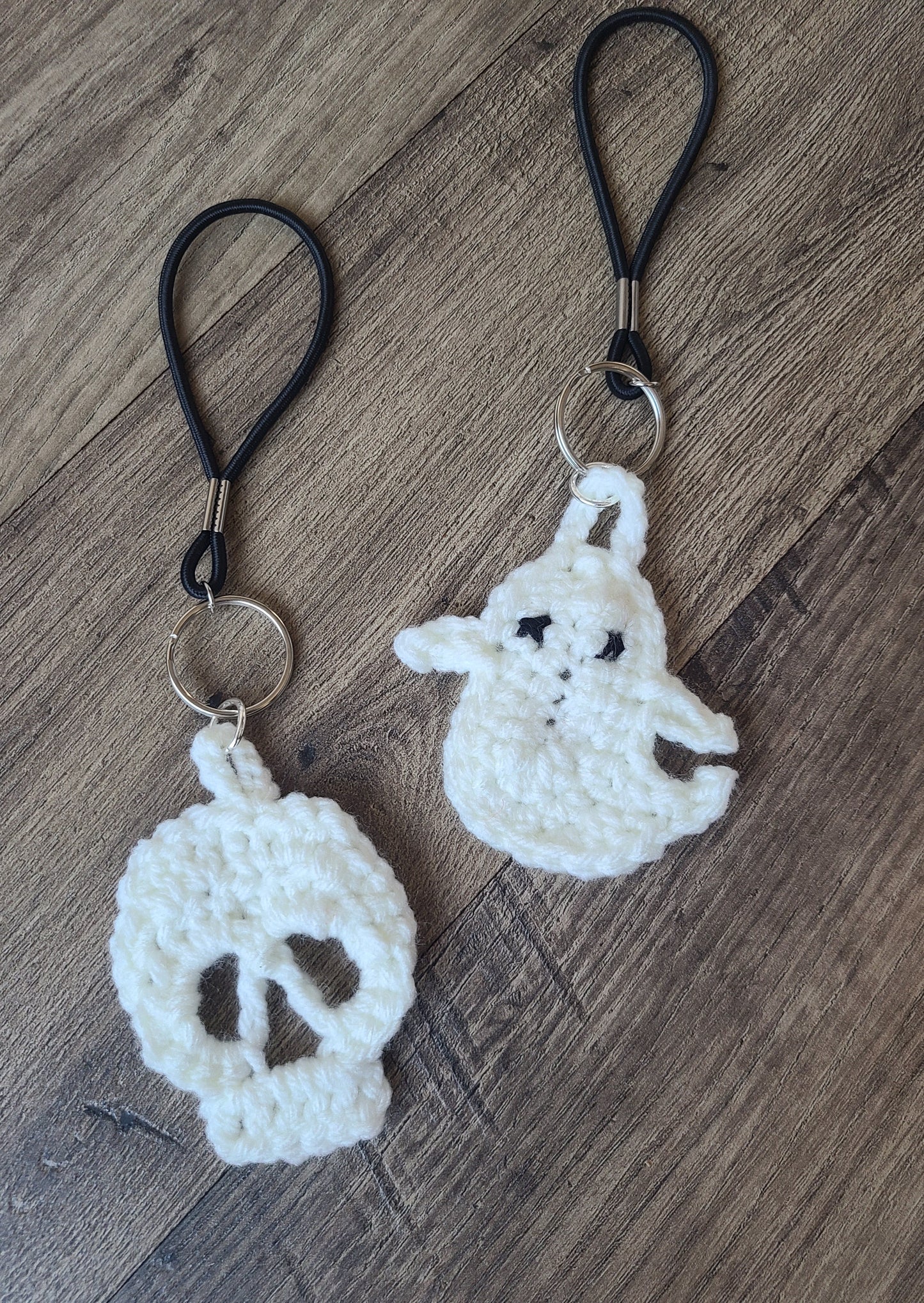 Ghost & Skull Keychain