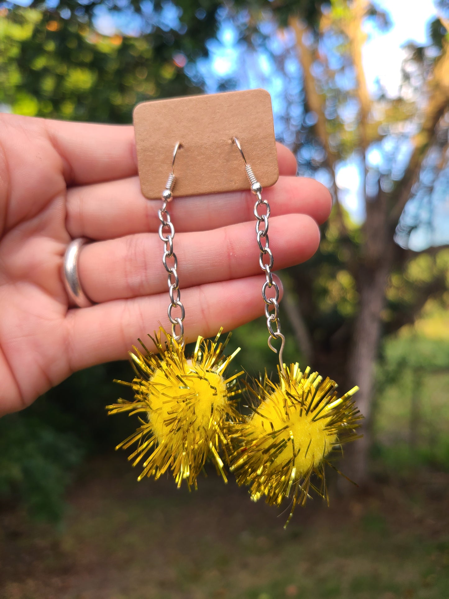 Pompom Earrings