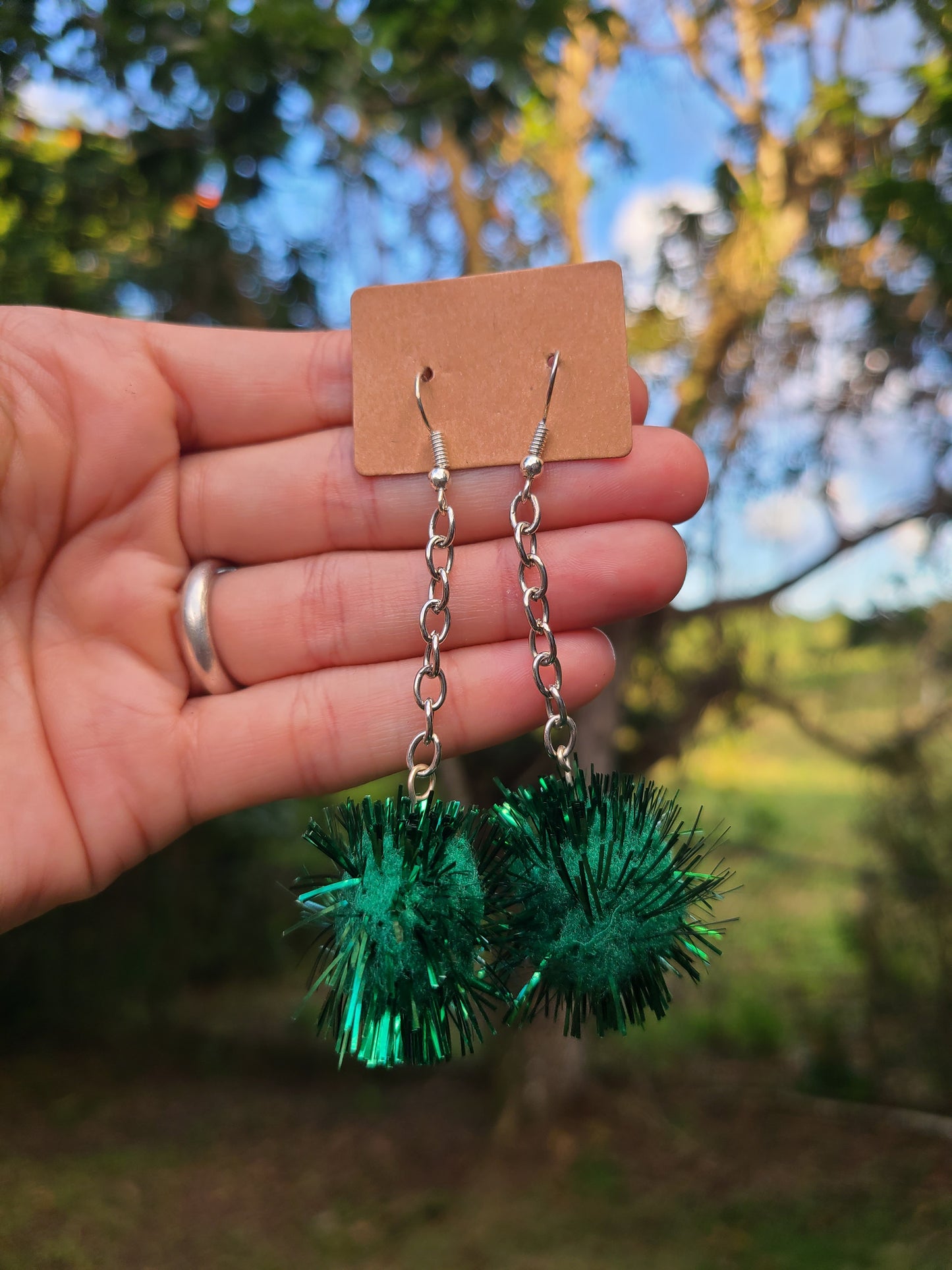 Pompom Earrings