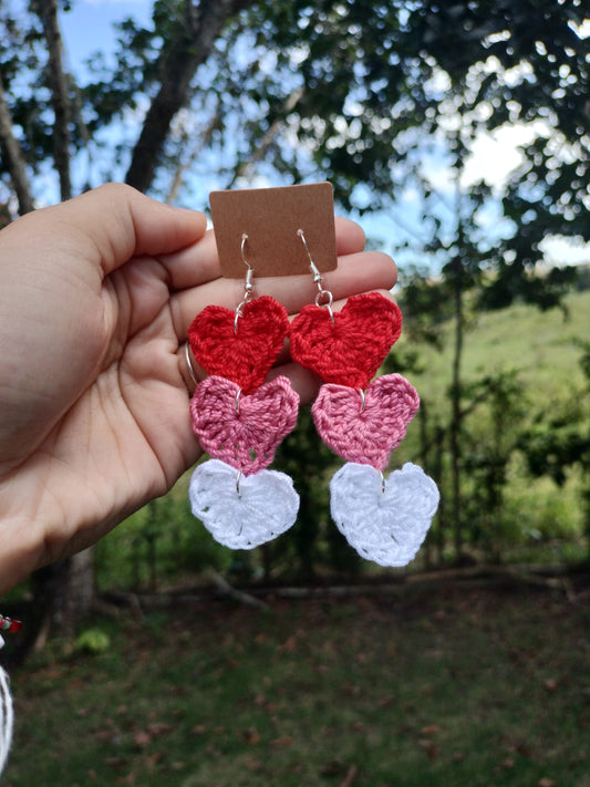 Long Hearts Earrings